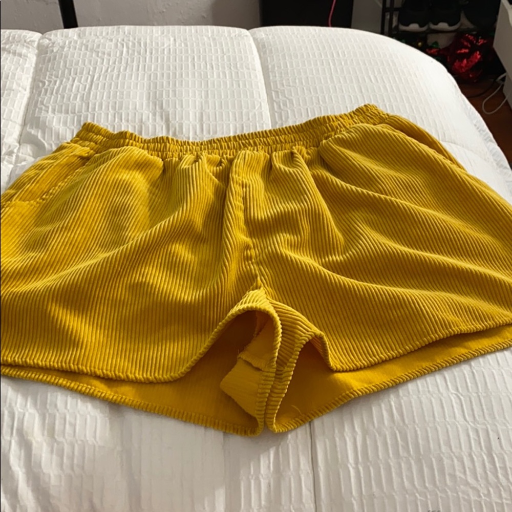 Mustard shorts